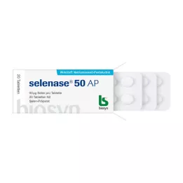 SELENASE 50 AP tabletes, 20 gab