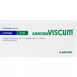 ABNOBAVISCUM Crataegi D 20 ampulas, 8 gab