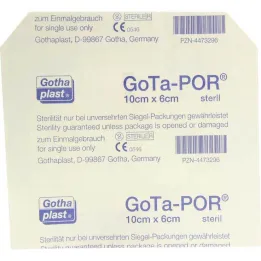 Gota-Por brūču apmetums sterils 60x100 mm, 1 gab