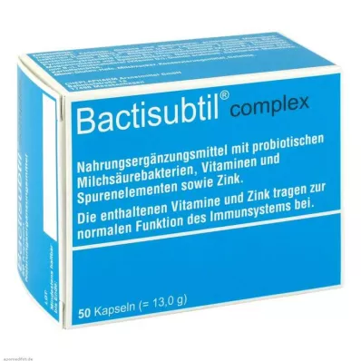 BACTISUBTIL Kompleksās kapsulas, 50 gab