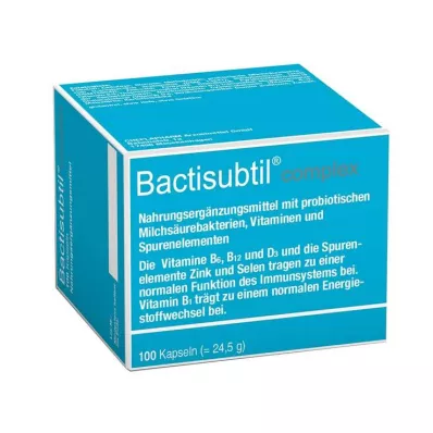 BACTISUBTIL Kompleksās kapsulas, 100 gab