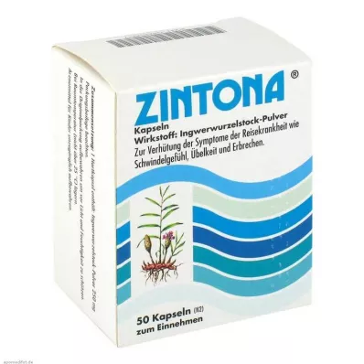 ZINTONA kapsulas, 50 gab ZINTONA kapsulas, 50 gab