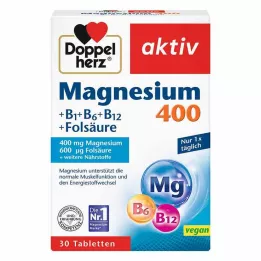 DOPPELHERZ Magnija 400 mg tabletes, 30 gab