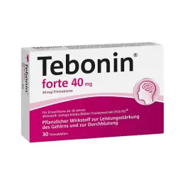 TEBONIN forte 40 mg apvalkotās tabletes, 30 gab
