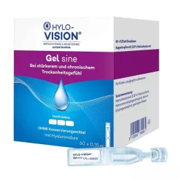 HYLO-VISION Gel sine vienas devas pipetes, 60X0,35 ml