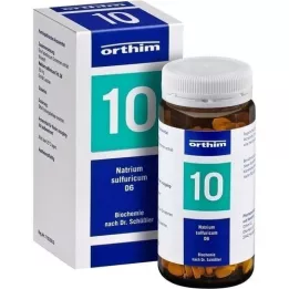 BIOCHEMIE Orthim 10 Natrum sulfuricum D 6 tabletes, 400 gab