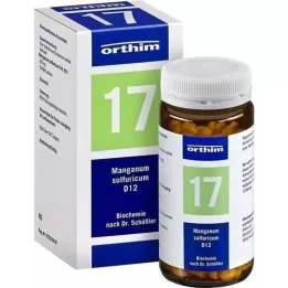 BIOCHEMIE Orthim 17 Manganum sulfuricum D 12 tabletes, 400 gab