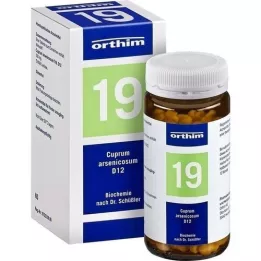 BIOCHEMIE Orthim 19 Cuprum arsenicosum D 12 tabletes, 400 gab