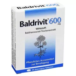 BALDRIVIT 600 mg apvalkotās tabletes, 20 gab