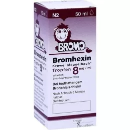 BROMHEXIN Krewel Meuselb.Pilieni 8mg/ml, 50 ml