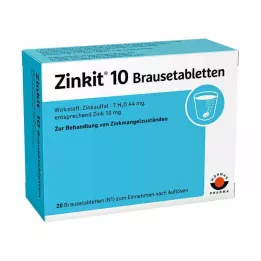 ZINKIT 10 putojošās tabletes, 20 gab