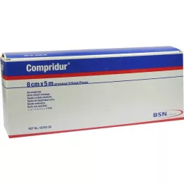 COMPRIDUR Kompresijas pārsējs 8 cmx5 m, 10 gab