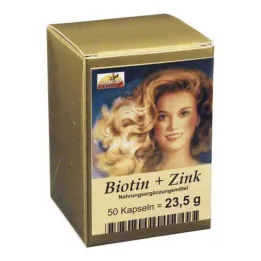 BIOTIN PLUS Cinka matu kapsulas, 50 gab