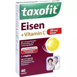 TAXOFIT Dzelzs + vitamīns C mīkstās kapsulas, 40 gab