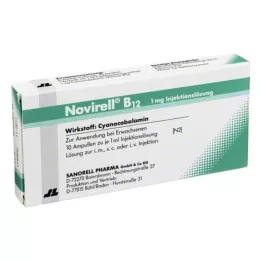 NOVIRELL B12 1 mg šķīdums injekcijām, 10X1 ml