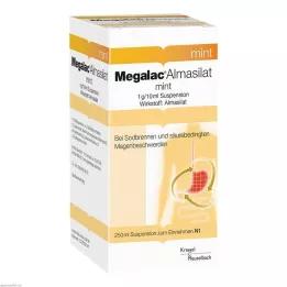 MEGALAC Almasilat piparmētru suspensija, 250 ml