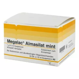 MEGALAC Almasilat piparmētru suspensija, 50X10 ml