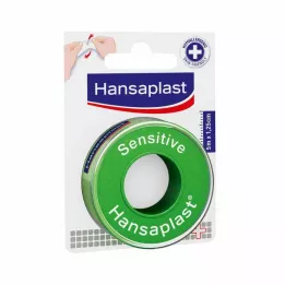 HANSAPLAST Fiksācijas plāksteris Sensitive 1,25 cm x 5 m, 1 gab