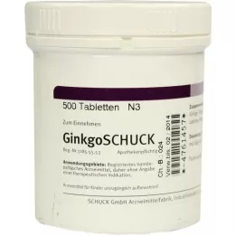 GINKGOSCHUCK Tabletes, 500 gab