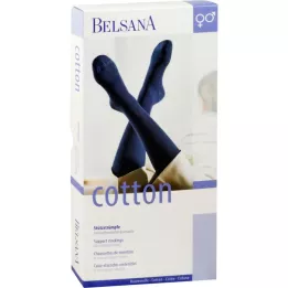 BELSANA Kokvilnas balsta ceļgala zeķes AD 3. izmērs melnas, 2 gab