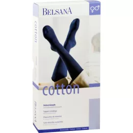 BELSANA Kokvilnas balsta ceļgala zeķes AD 1. izmērs bēšs, 2 gab