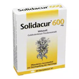 SOLIDACUR 600 mg apvalkotās tabletes, 20 gab