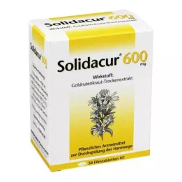 SOLIDACUR 600 mg apvalkotās tabletes, 50 gab