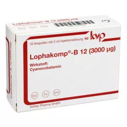 LOPHAKOMP B12 3000 μg injekcijas šķīdums, 10X2 ml