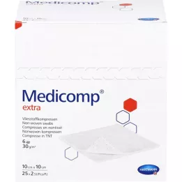 MEDICOMP papildu flīsa komp.sterils 10x10 cm 6 slāņu, 50 gab