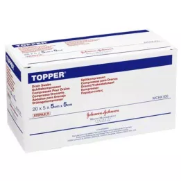 TOPPER Schlitzkompr.5x5 cm sterils, 20X5 gab