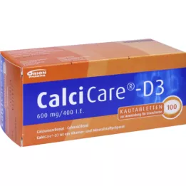 CALCICARE D3 košļājamās tabletes, 100 gab