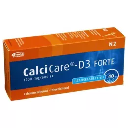 CALCICARE D3 forte putojošās tabletes, 40 gab