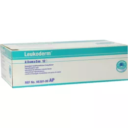 LEUKODERM Apmetuma apmetums 2,5 cmx5 m bez metāla aizsardzības, 12 gab
