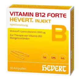 VITAMIN B12 HEVERT forte Injekt ampulas, 10X2 ml