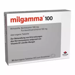 MILGAMMA 100 mg apvalkotās tabletes, 30 gab