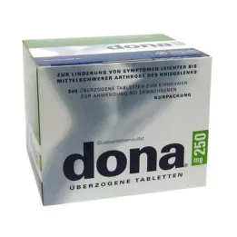 DONA 250 mg apvalkotās tabletes, 240 gab