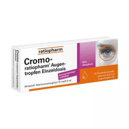 CROMO-RATIOPHARM Acu pilieni vienreizēja deva, 20X0,5 ml