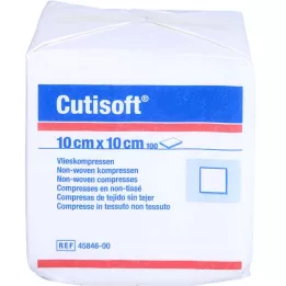 CUTISOFT Flīsa kompreses 10x10 cm, nesterilas, 100 gab