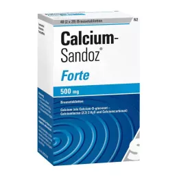 CALCIUM SANDOZ forte putojošās tabletes, 2X20 gab