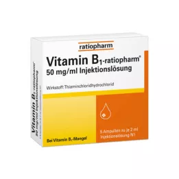 VITAMIN B1-RATIOPHARM 50 mg/ml Inj.Lsg.Ampulas, 5X2 ml