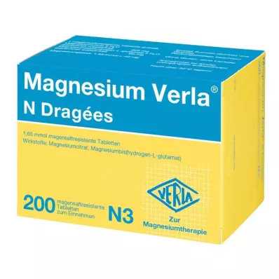 MAGNESIUM VERLA N Dražejas, 200 gab MAGNESIUM VERLA N Dražejas, 200 gab