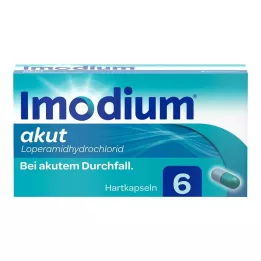 IMODIUM akūtas cietās kapsulas, 6 gab