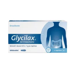 GLYCILAX Svecītes pieaugušajiem, 6 gab