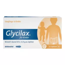 GLYCILAX Svecītes bērniem, 12 gab