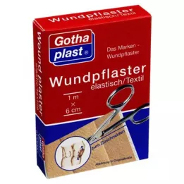 GOTHAPLAST Brūču pārsējs elastīgs 6 cm x 1 m griezums, 1 gab