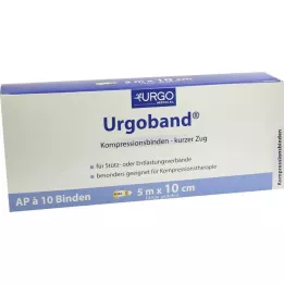 URGOBAND Īss, elastīgs pārsējs 10 cmx5 m, 10 gab