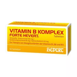 VITAMIN B KOMPLEX forte Hevert tabletes, 50 gab