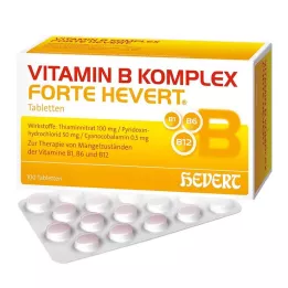 VITAMIN B KOMPLEX forte Hevert tabletes, 100 gab
