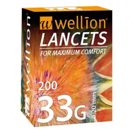 WELLION Lancetes 33 G, 200 gab