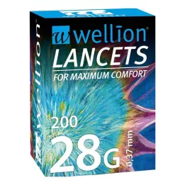 WELLION Lancetes 28 G, 200 gab